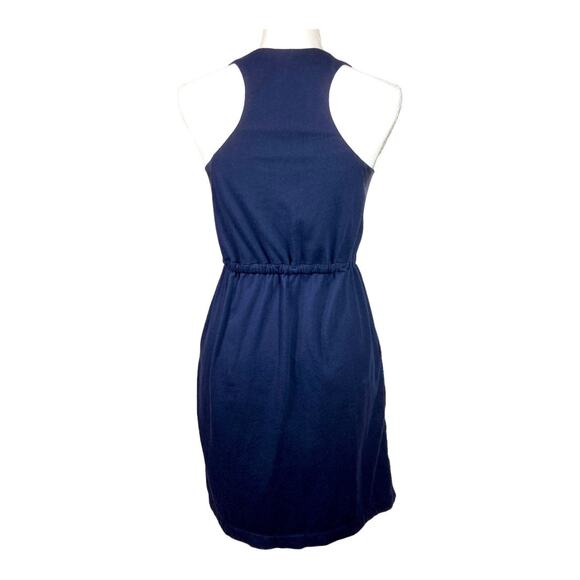 J Crew Dress Navy Sleeveless Soft Cotton & Silk Size XXS - Picture 3 of 10